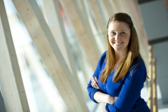120314 Umeå Sofia Westerlund en ärtig tjej som driver ett framgångsrikt företa punkt pr i Umeå.Foto: Patrick Tragardh